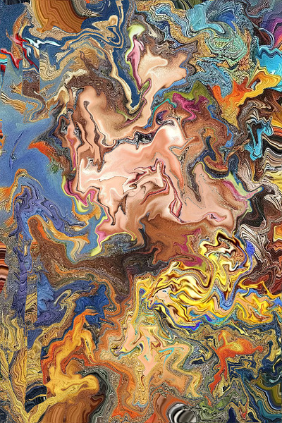 Abstract 323 by Binod Dawadi Print