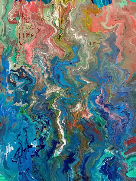 Abstract 34 by Binod Dawadi Print