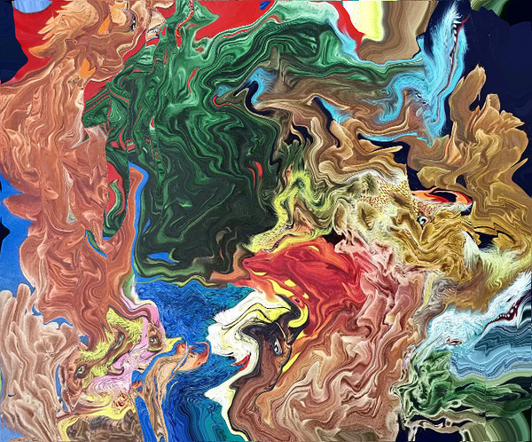 Abstract 51 by Binod Dawadi Print