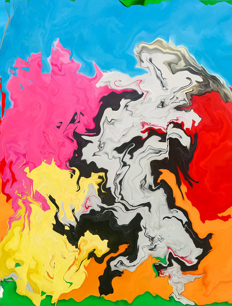 Abstract 57 by Binod Dawadi Print