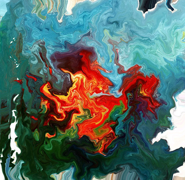 Abstract 84 by Binod Dawadi Print