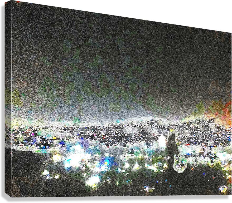 Cityscape At Night 2 by Binod Dawadi   Copy Canvas Print