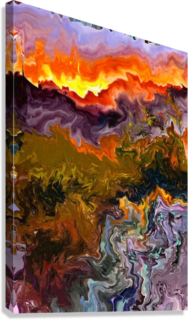 Abstract 109 by Binod Dawadi Canvas Print