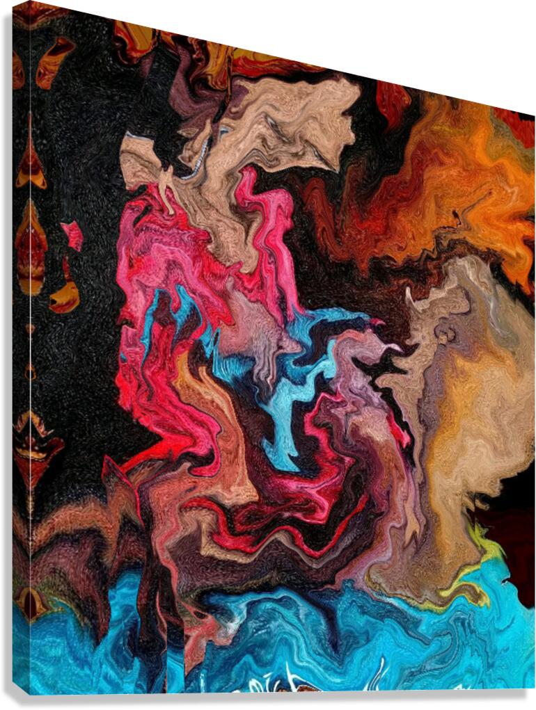 Abstract 79 by Binod Dawadi Canvas Print