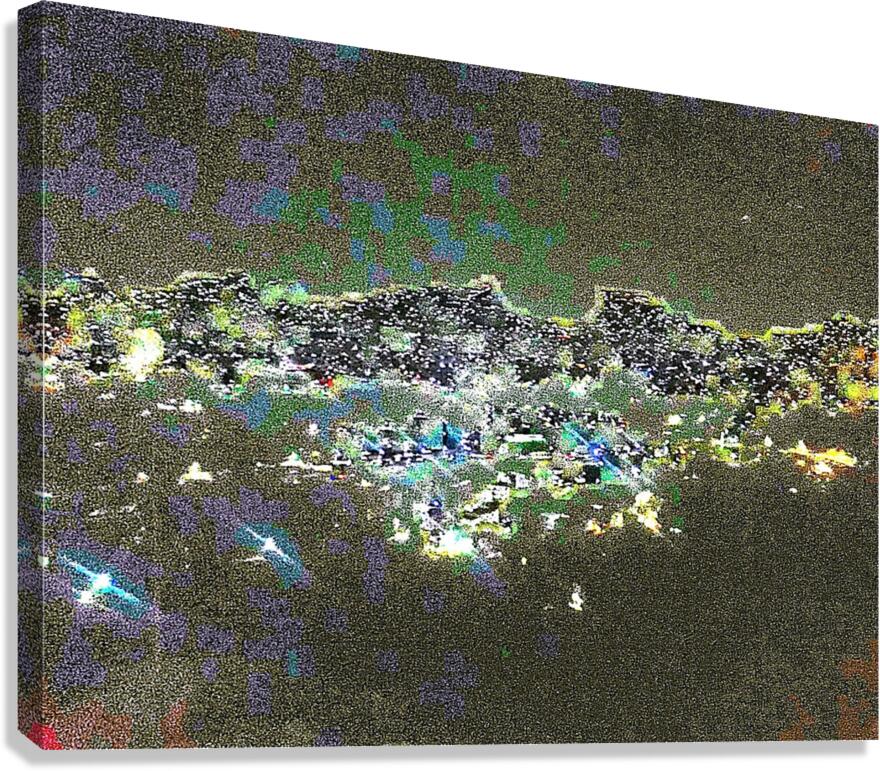 Cityscape At Night 11 by Binod Dawadi Canvas Print