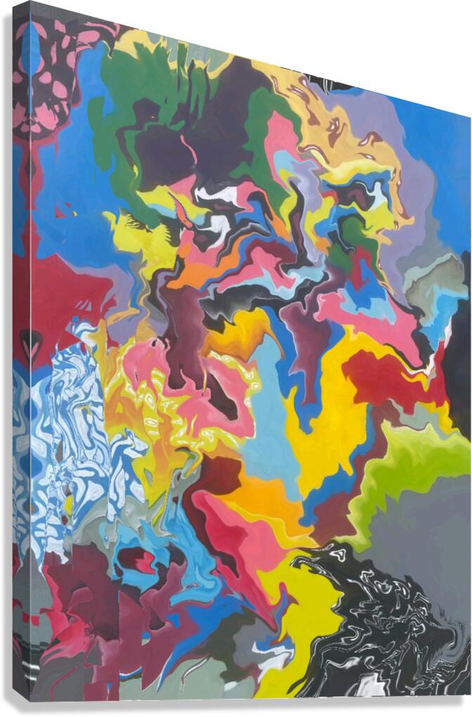 Abstract 78 by Binod Dawadi Canvas Print