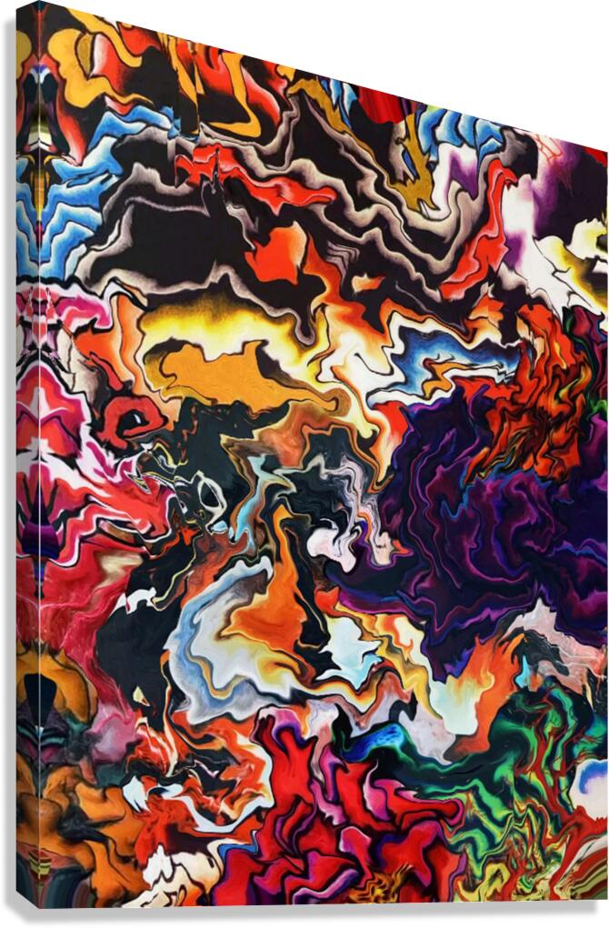 Abstract 30 by Binod Dawadi Canvas Print