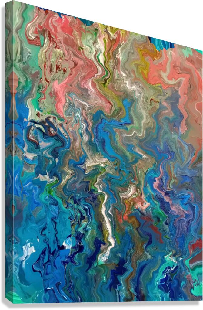 Abstract 34 by Binod Dawadi Canvas Print