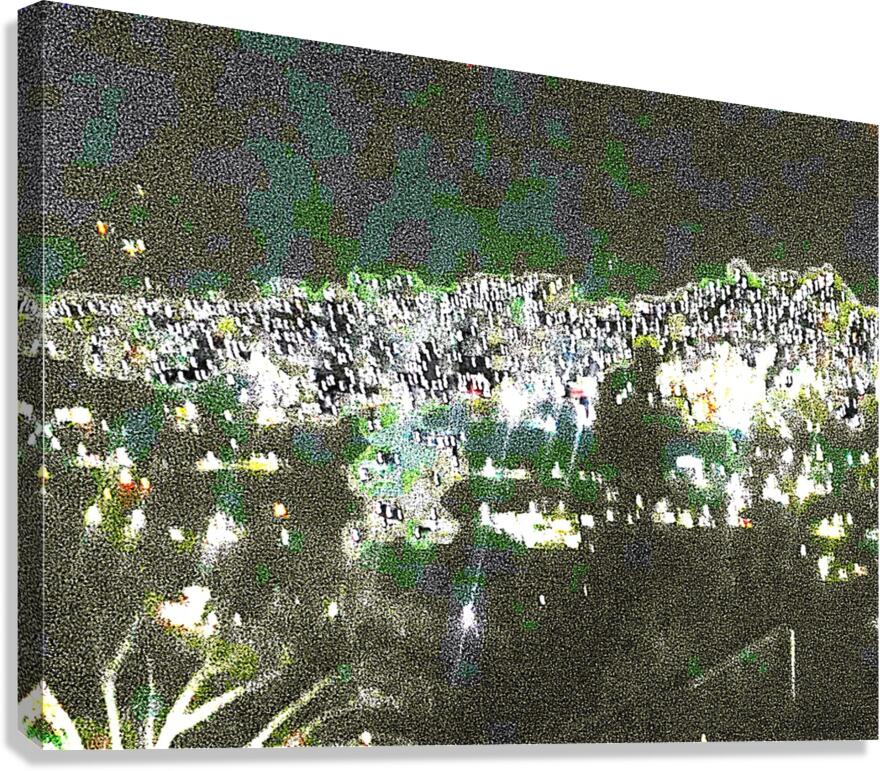 City Scape At Night 109 by Binod Dawadi Canvas Print