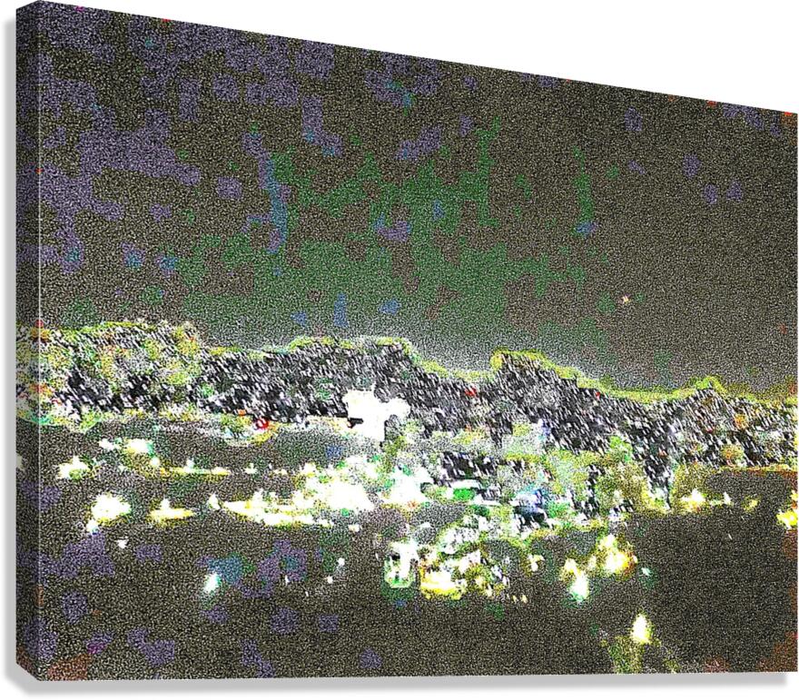 City Scape At Night 66 by Binod Dawadi Canvas Print