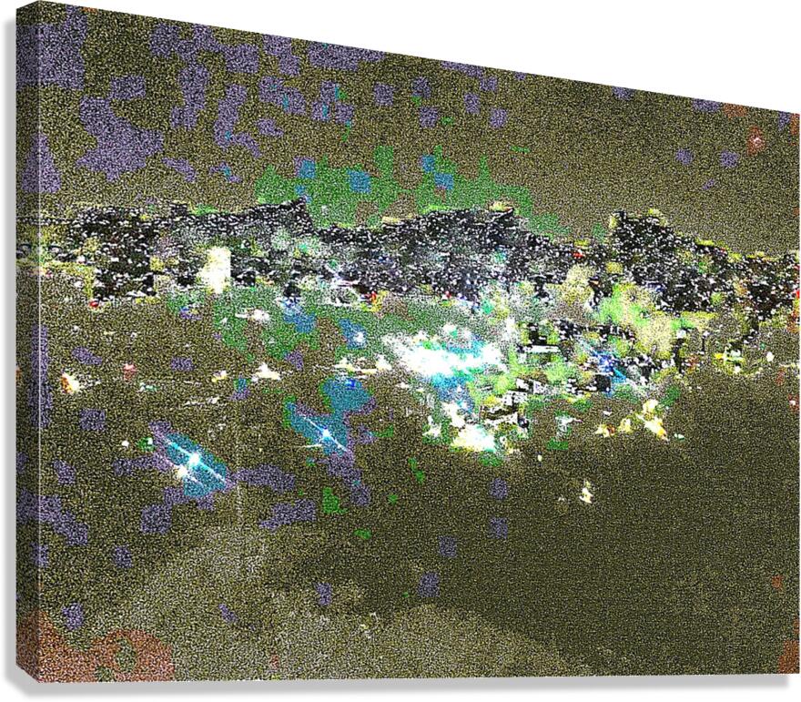 Cityscape At Night 200 by Binod Dawadi Canvas Print