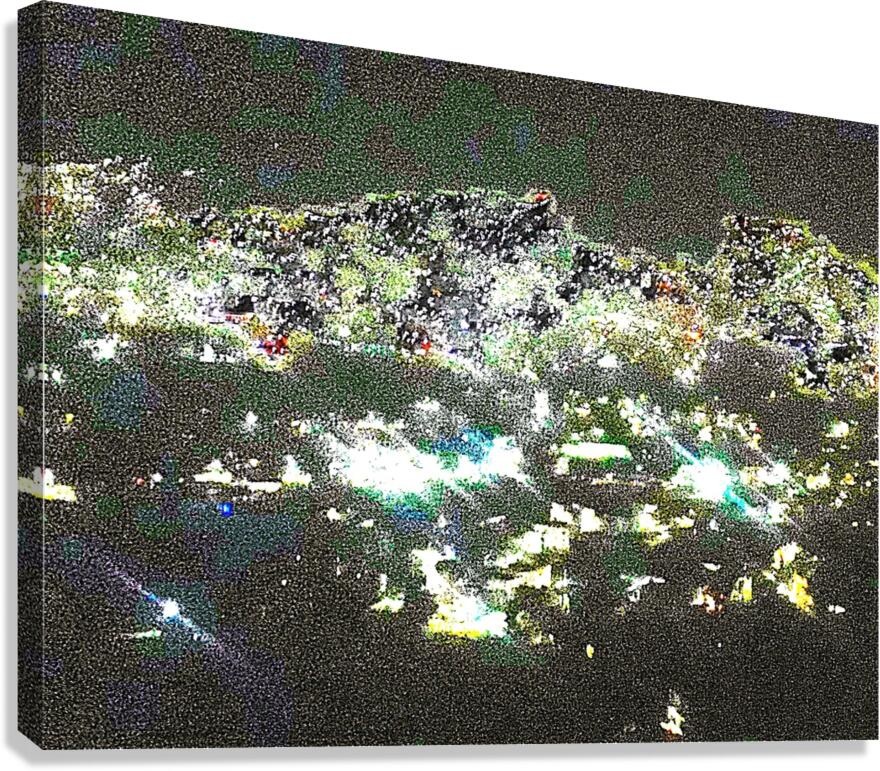 City Scape At Night 4 by  Binod Dawadi Canvas Print