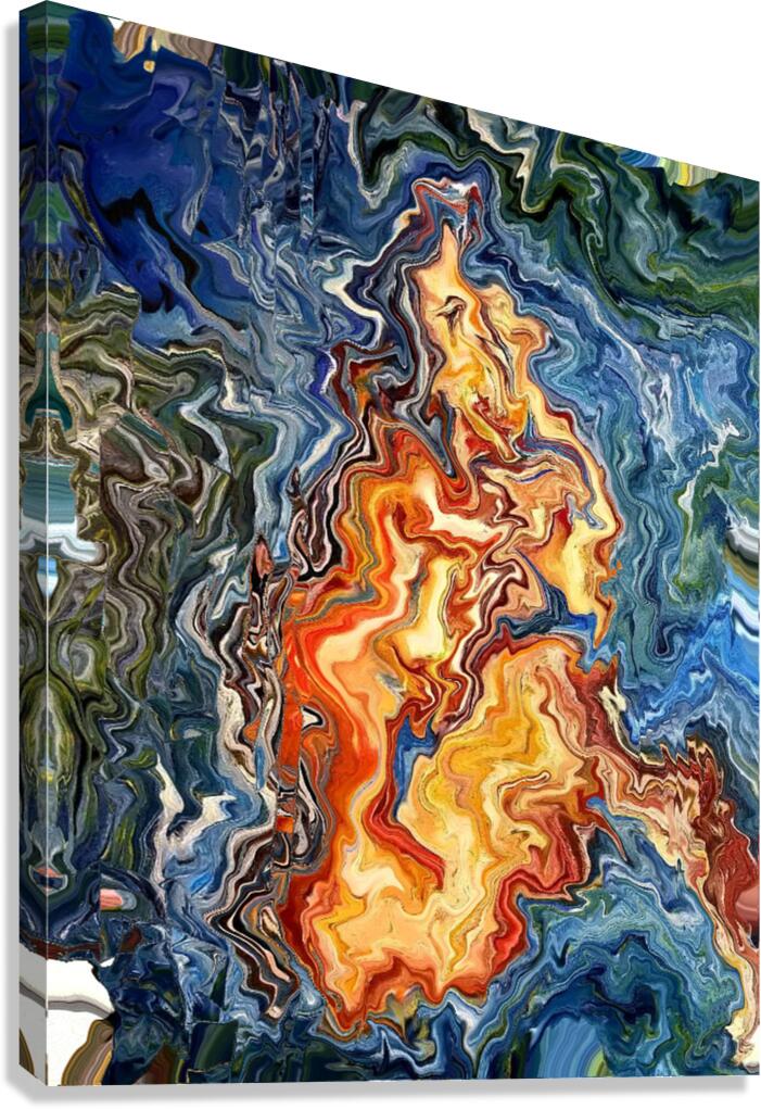 Abstract  62 by Binod Dawadi    Copy 2 Canvas Print