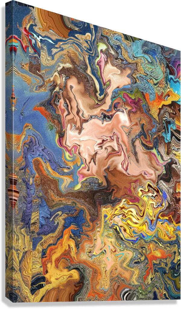 Abstract 323 by Binod Dawadi Canvas Print