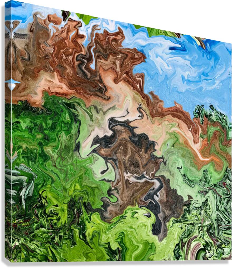 Abstract 206 by Binod Dawadi Canvas Print