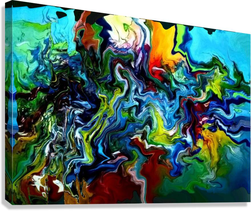 Abstract 98 by Binod Dawadi Canvas Print