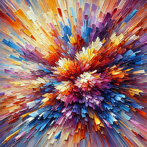 Radiant Energy – Abstract Explosion of Colors