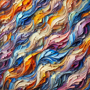 Waves of Color – Abstract Textured Flow
