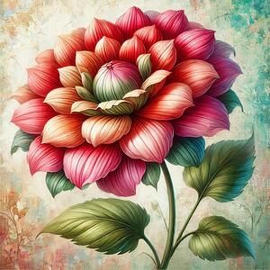 A Splash of Nature: Hand-Painted Floral Elegance