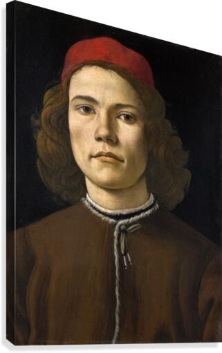 A young man  Canvas Print
