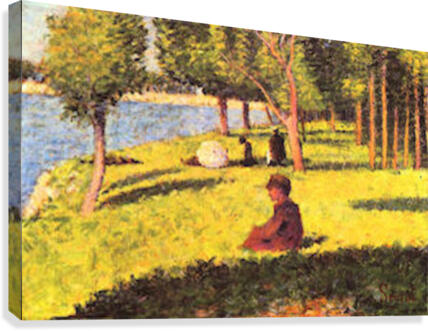 Seated figure Canvas Print
