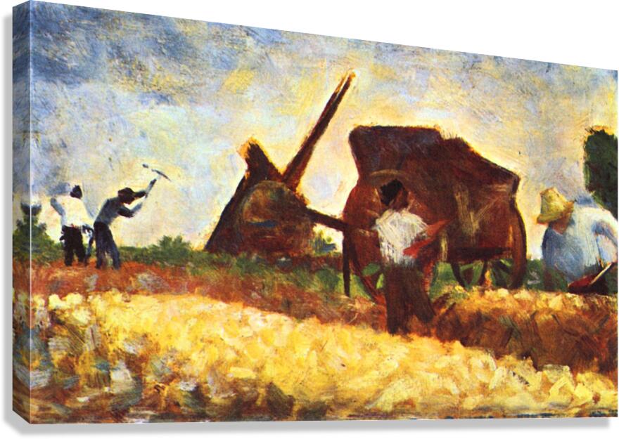 The field worker Canvas Print