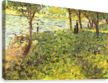 Landscape with figures Canvas Print