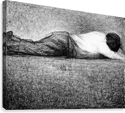 Man sleeping Canvas Print