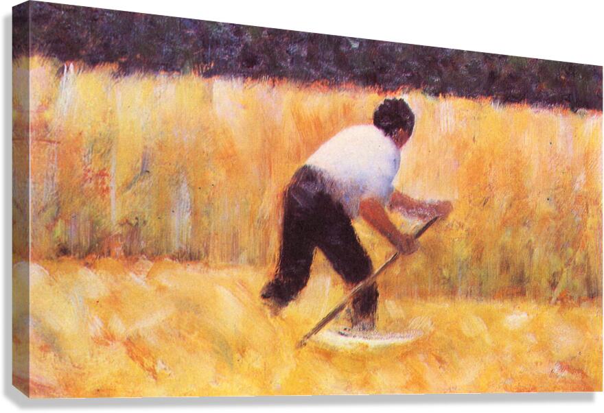 Mowing Canvas Print
