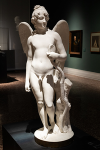 Winged Cupid by sculptor Antonio Canova 1795 plaster