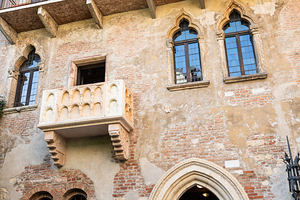Verona Italy   30 April 2024. The famous Romeo and Juliet balco