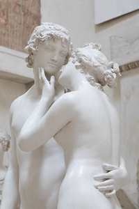 Venus and Adonis by sculptor Antonio Canova 1794 - plaster