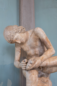 Florence Italy   Uffizi Museum Boy with thorn also known as S