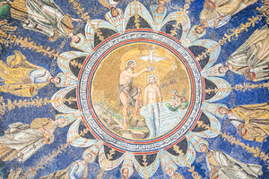 Mosaic in the Neonian Baptistery standing next to the Ravenna C
