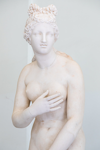 Marble statue of Aphrodite Naples Archaeological Museum