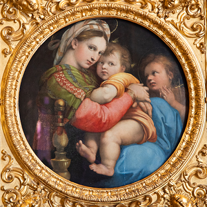 Florence Italy   The Madonna of the Chair named Madonna della 
