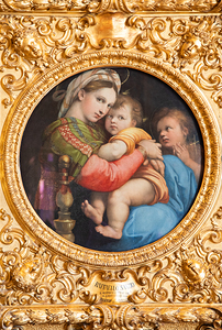 Florence Italy   The Madonna of the Chair named Madonna della 