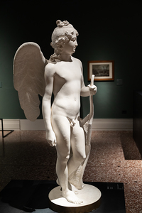 Winged Cupid by sculptor Antonio Canova 1795 plaster