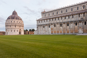 Pisa Italy   cathedral sightseeing travel destination sunrise