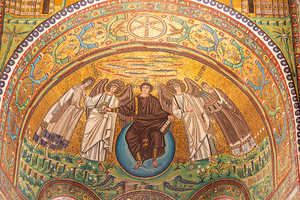 Italy San Vitale Basilica famous for the ancient mosaics inte