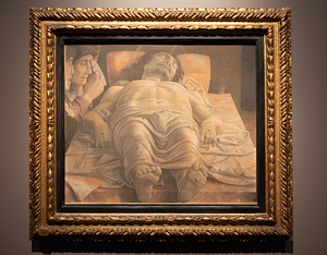 Brera antique painting museum. Lamentation over the Dead Christ