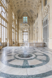 Turin - Italy. The most beautiful Baroque staircase of Europe