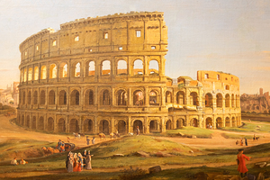The Colosseum  Gaspare Vanvitelli painting Rome 1736