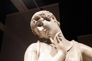 Dancer with finger on her chin by Antonio Canova 1814. Classic