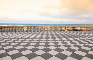 Livorno Italy. Famous Mascagni Terrace - Terrazza Mascagni - wi