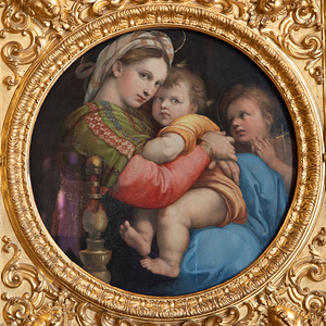 Florence Italy - The Madonna of the Chair named Madonna della 