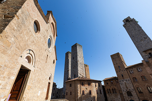 San Gimignano Italy travel destionation. Medieval tower skyscra