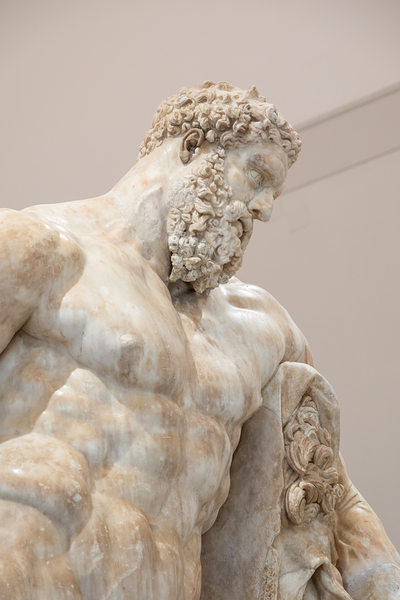 Farnese Hercules Statue at the National Archaeological Museum in by Paolo Modena