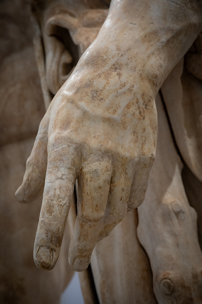 Marble Hand Detail from Classical Sculpture by Paolo Modena