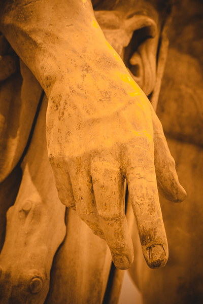 Marble Hand Detail from Classical Sculpture by Paolo Modena